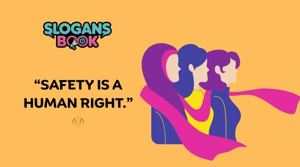 International Women Safety Slogans